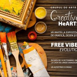Grupul de artă Creative HeARTS îi invită pe medieşeni la expoziţia Free Vibes - Evolution